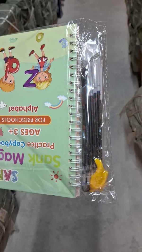 ✨Handwriting Practice Copybook📚, (4 Book + 1 Pen+ 10 Refill +1 Grip)✍