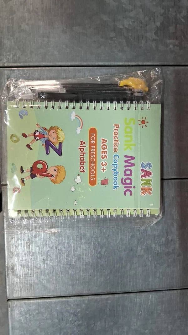 ✨Handwriting Practice Copybook📚, (4 Book + 1 Pen+ 10 Refill +1 Grip)✍