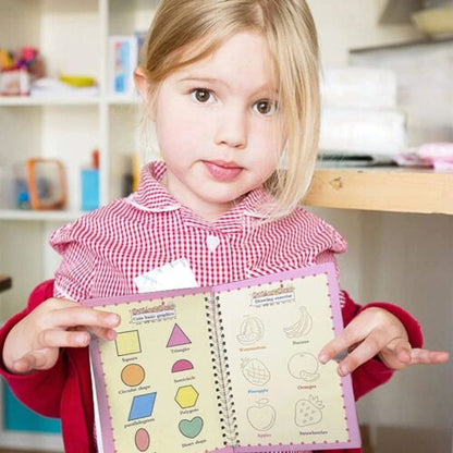 ✨Handwriting Practice Copybook📚, (4 Book + 1 Pen+ 10 Refill +1 Grip)✍